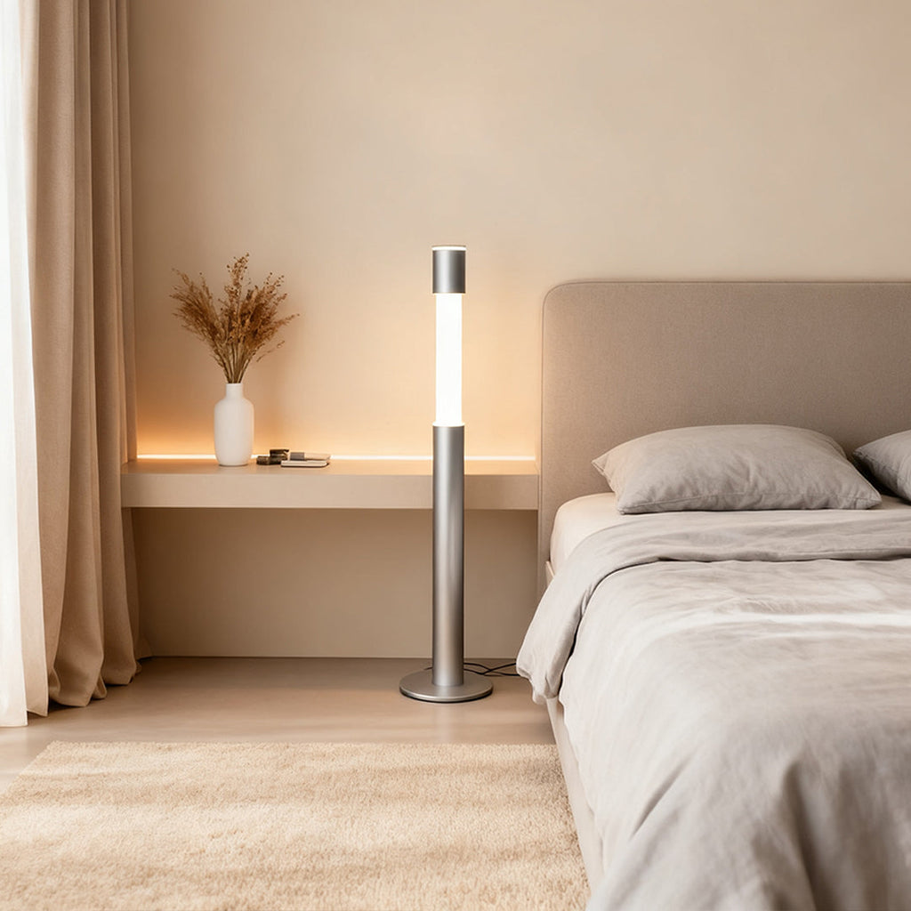 Elegant Minimalist Gray Italian Floor Lamp - Creative Design Lighting
