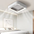 Low Profile Bladeless Ceiling Fan with LED Light Inverter - Modern Home Cooling Solution
