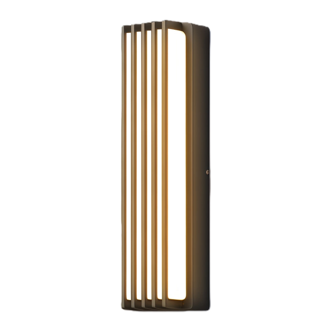 Wall-Mounted Waterproof Black Linear Outdoor Light