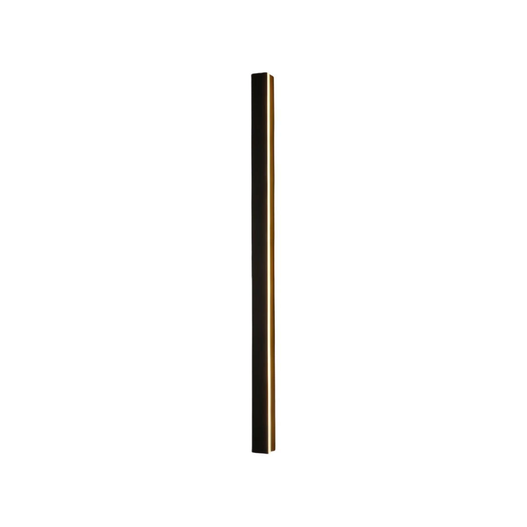 Modern LED Linear Wall Light - Black Outdoor Lighting