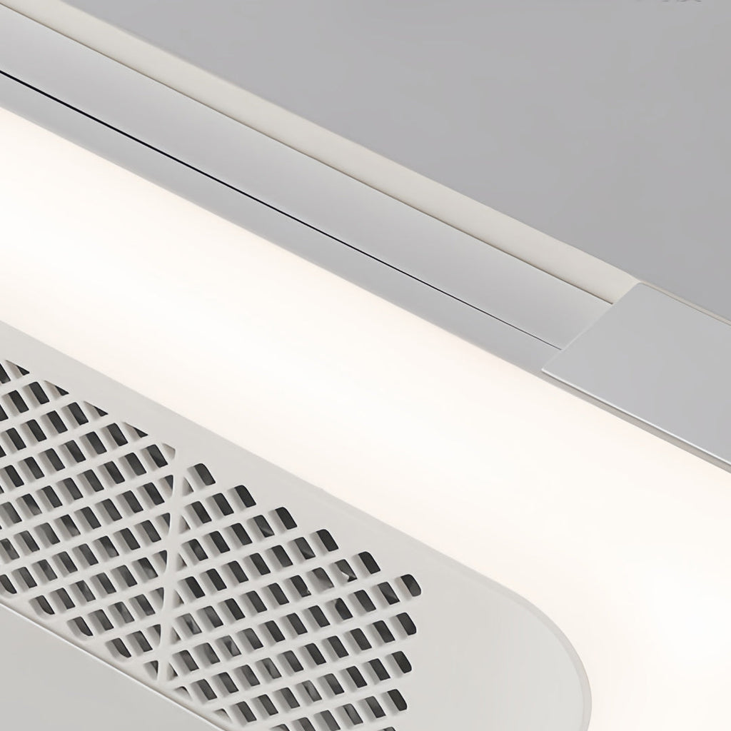 Low Profile Bladeless Ceiling Fan with LED Light Inverter - Modern Home Cooling Solution