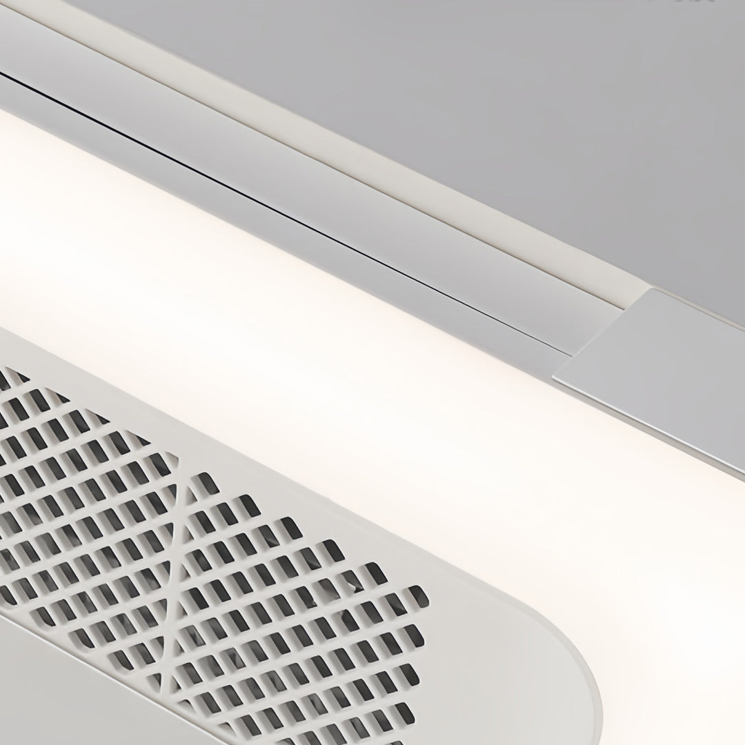 Low Profile Bladeless Ceiling Fan with LED Light Inverter - Modern Home Cooling Solution