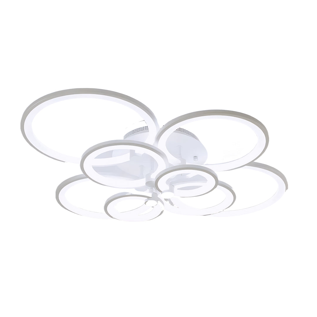 Elegant Overlapping Rings Ceiling Light - Unique Multi Ring LED Lamp