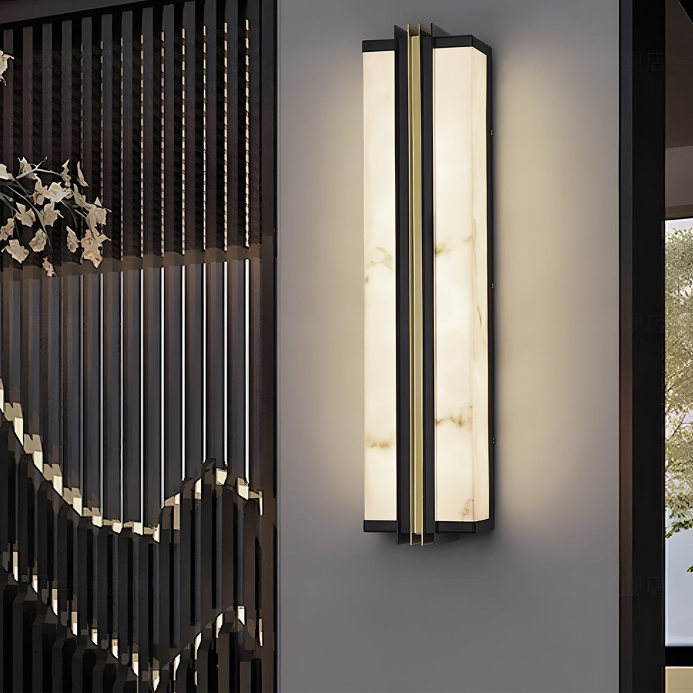 Modern Black LED Waterproof Vertical Wall Light