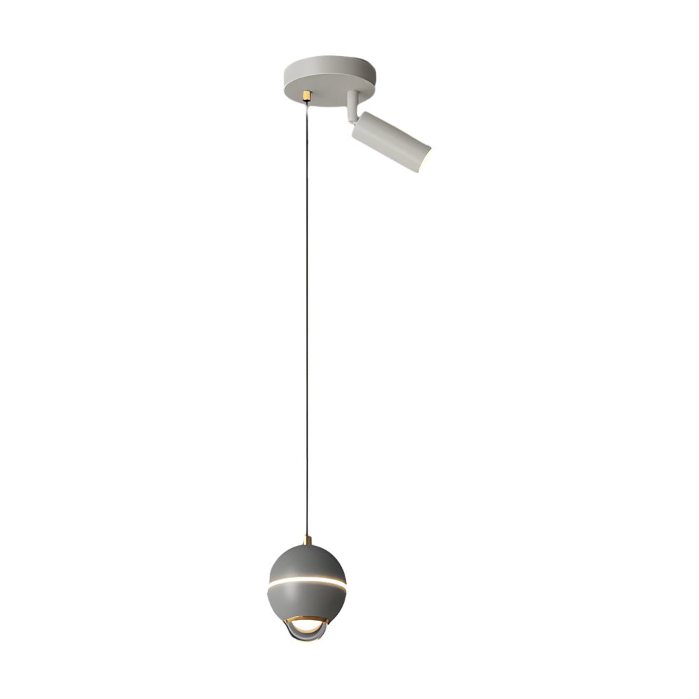 Small Metal Ball LED Pendant Light - 3 Step Dimming Modern Spotlight