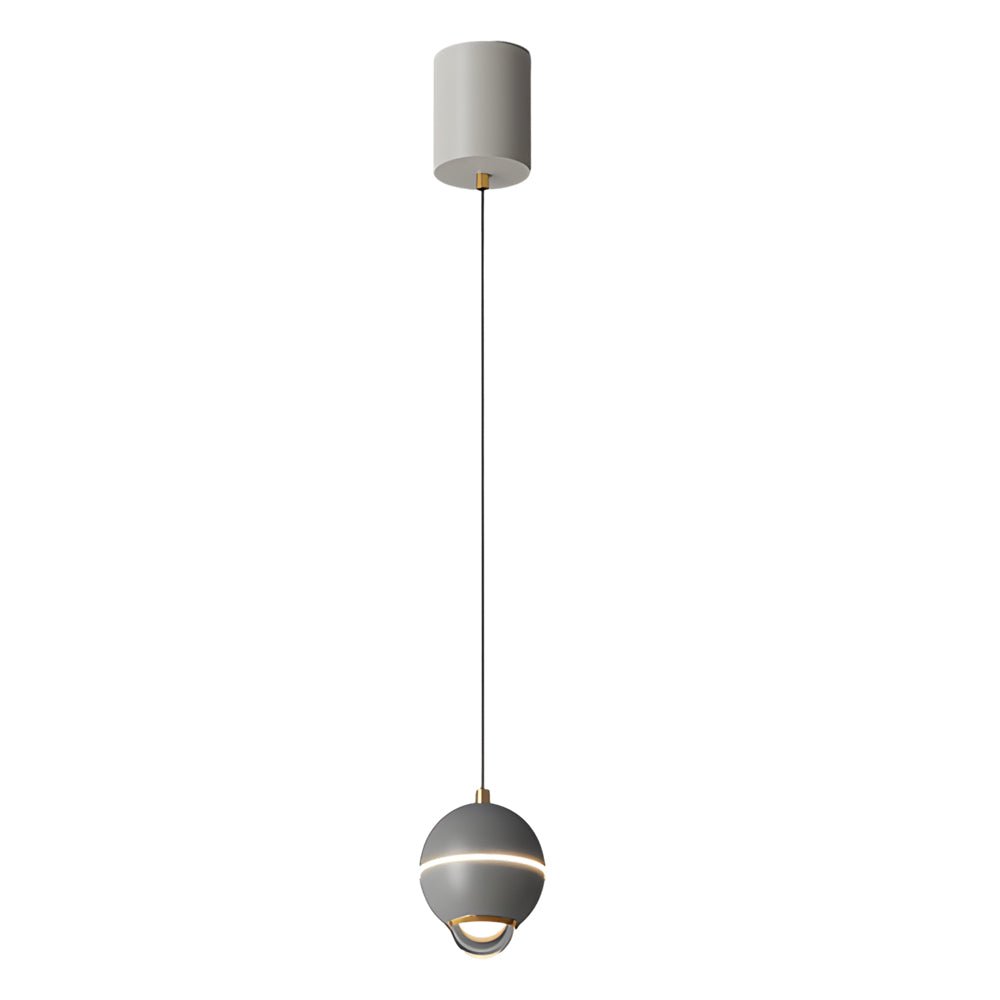 Small Metal Ball LED Pendant Light - 3 Step Dimming Modern Spotlight