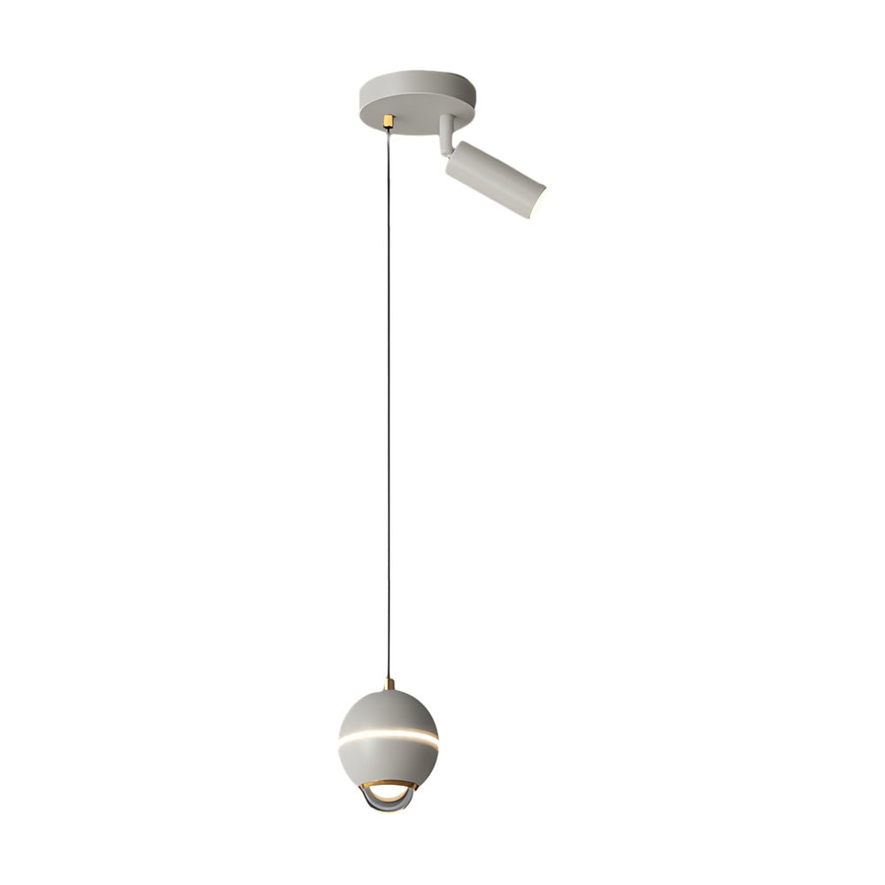Small Metal Ball LED Pendant Light - 3 Step Dimming Modern Spotlight