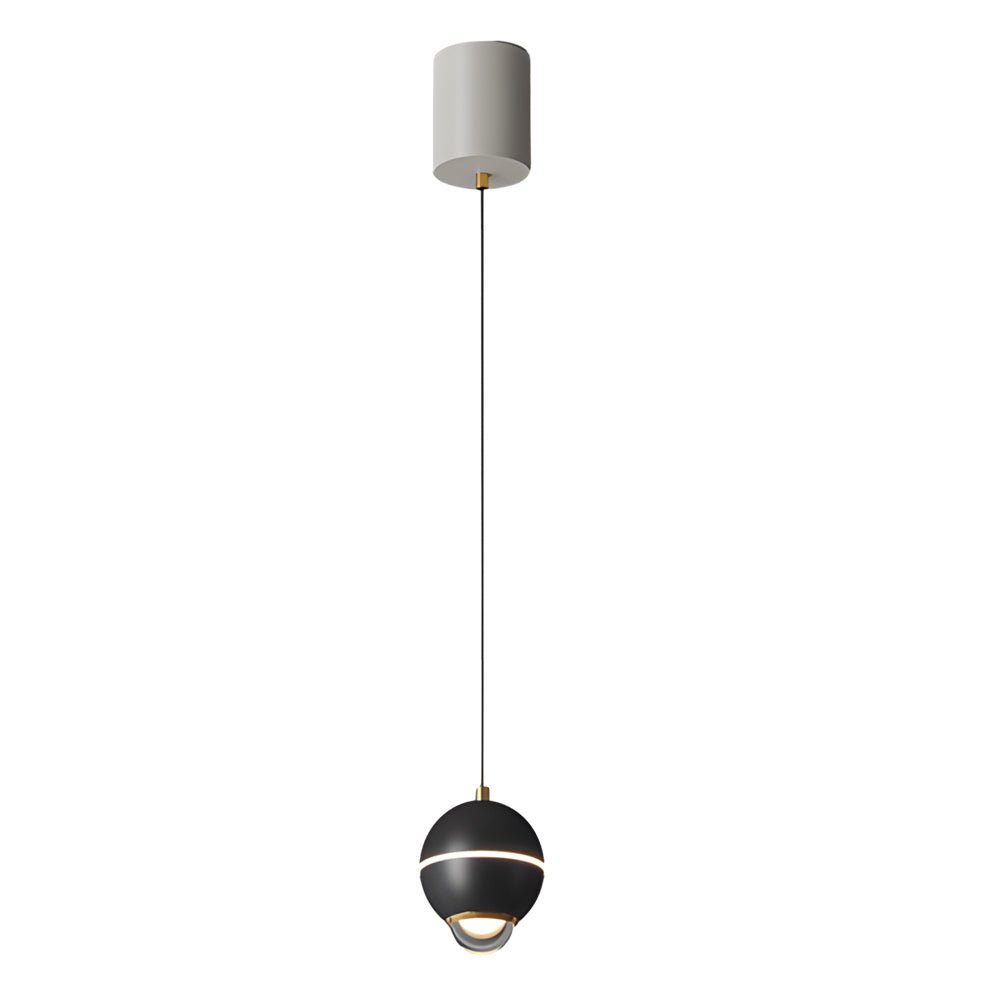 Small Metal Ball LED Pendant Light - 3 Step Dimming Modern Spotlight