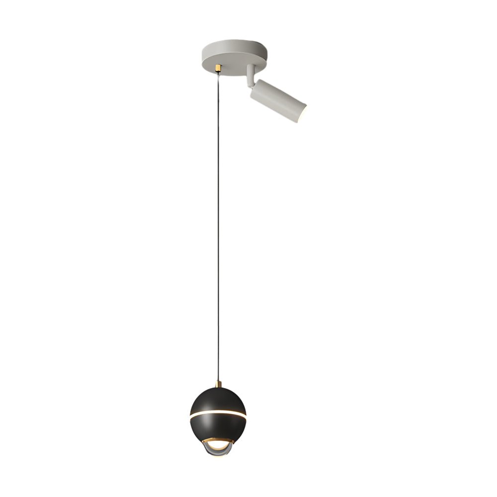 Small Metal Ball LED Pendant Light - 3 Step Dimming Modern Spotlight