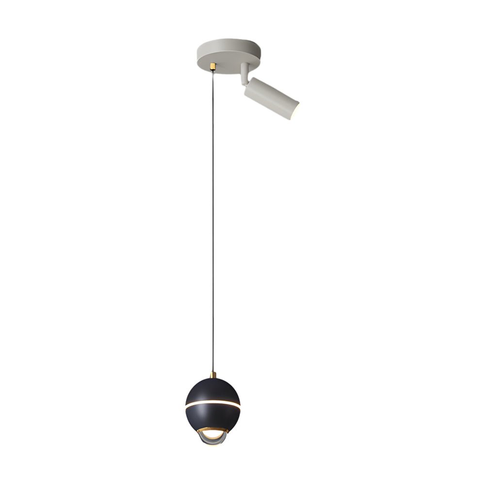 Small Metal Ball LED Pendant Light - 3 Step Dimming Modern Spotlight