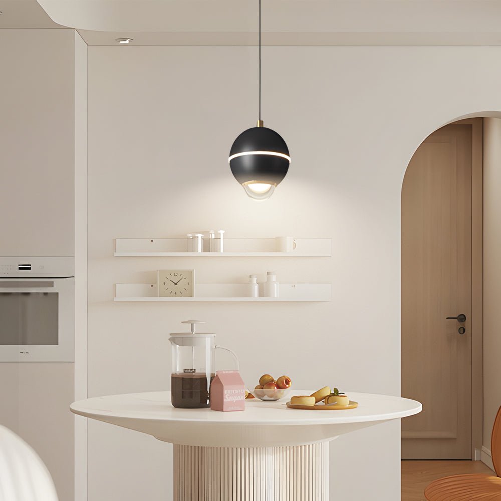 Small Metal Ball LED Pendant Light - 3 Step Dimming Modern Spotlight