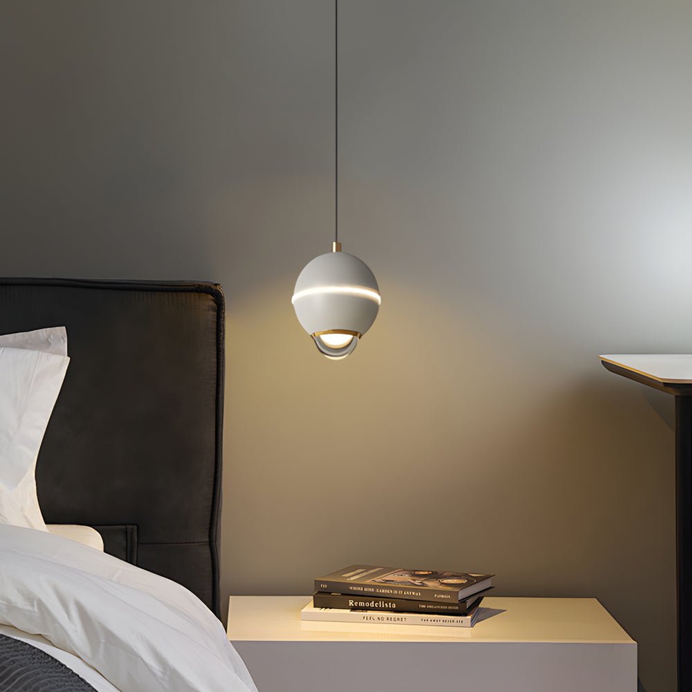 Small Metal Ball LED Pendant Light - 3 Step Dimming Modern Spotlight