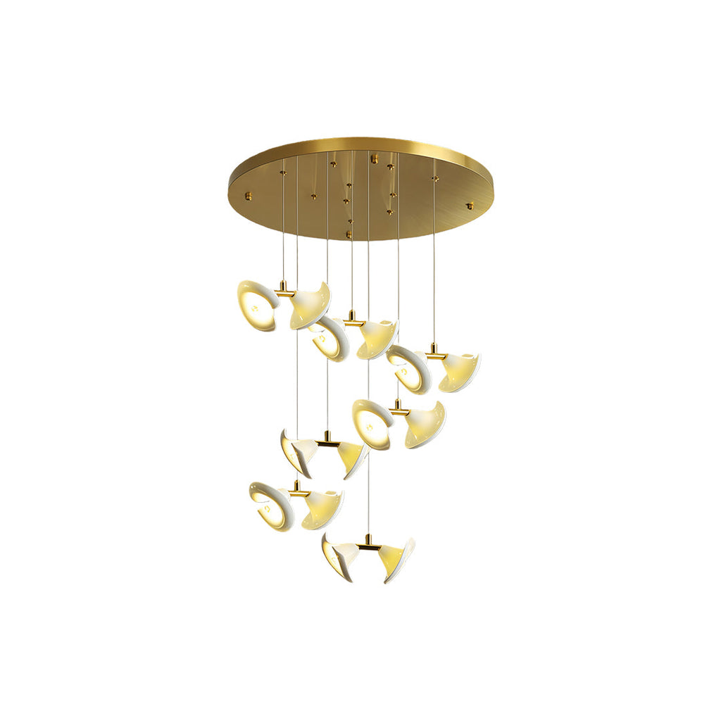 Ceramic Tulip Flower Luxury Chandelier Light