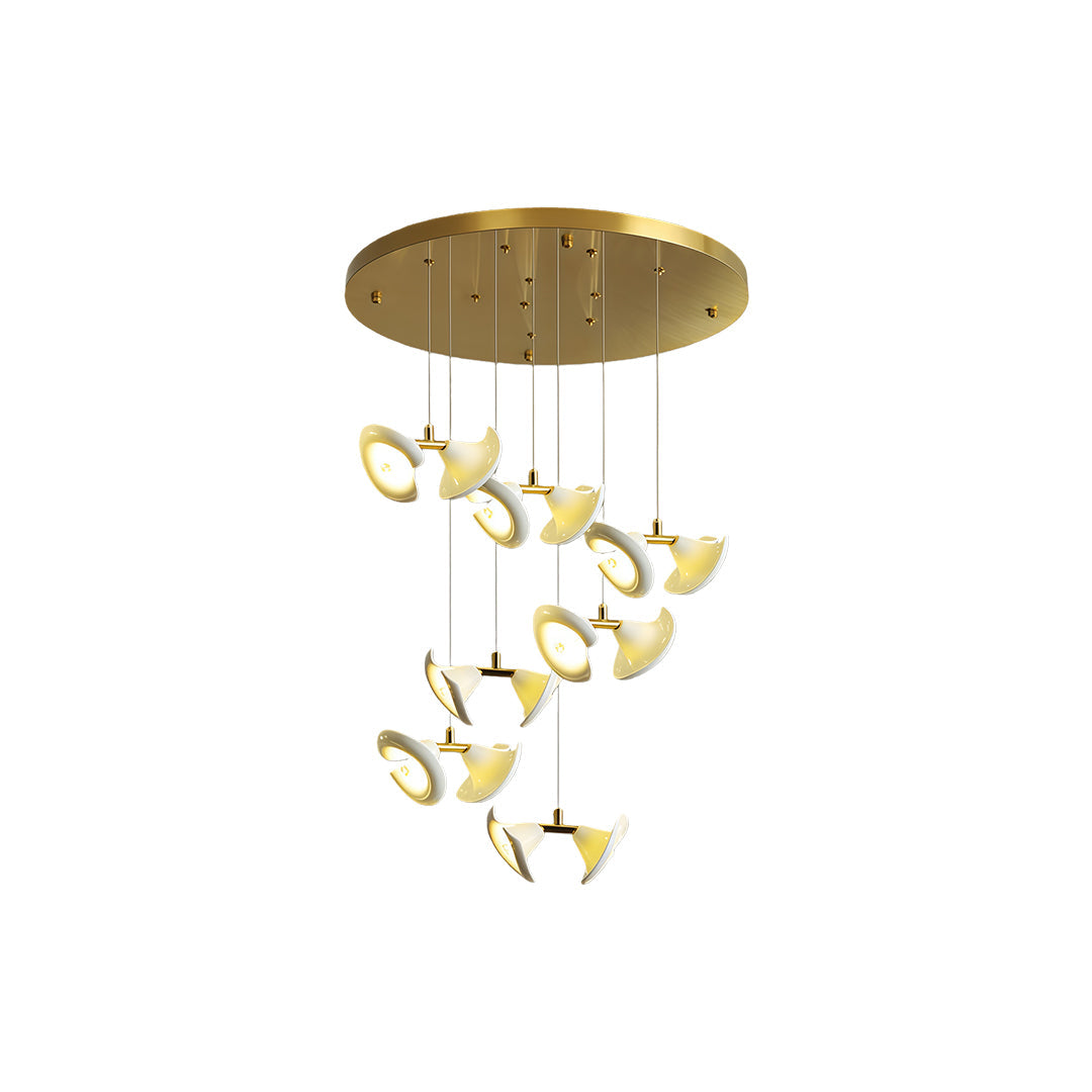 Ceramic Tulip Flower Luxury Chandelier Light