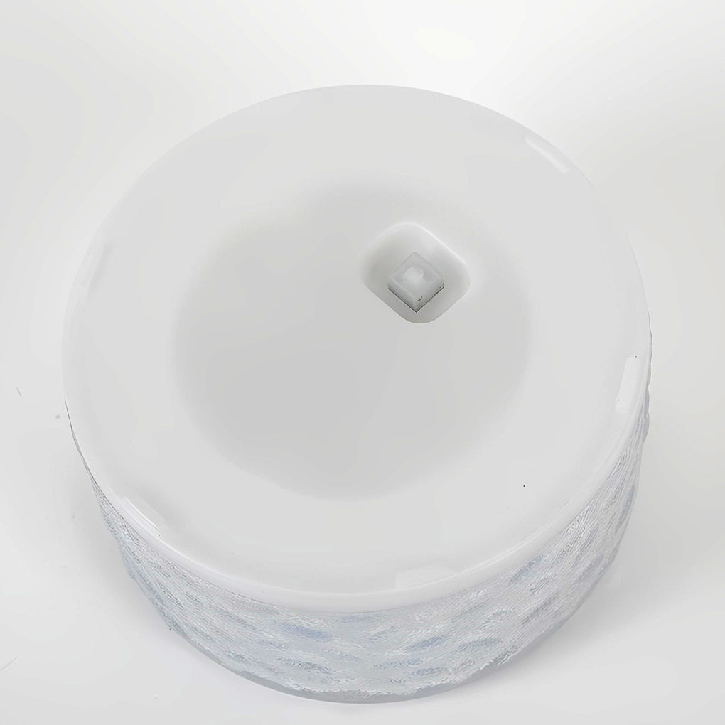 4-Pack LED Round Ice Brick Step Lights - Outdoor Atmosphere Lighting