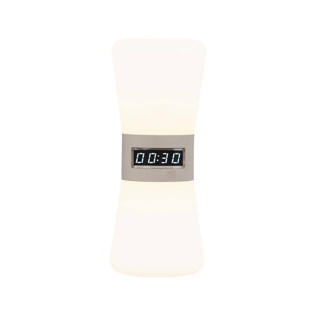 Compact Gravity Sensor Ambient Hourglass Lamp - Small White Table Lamp for Stylish Home Decor