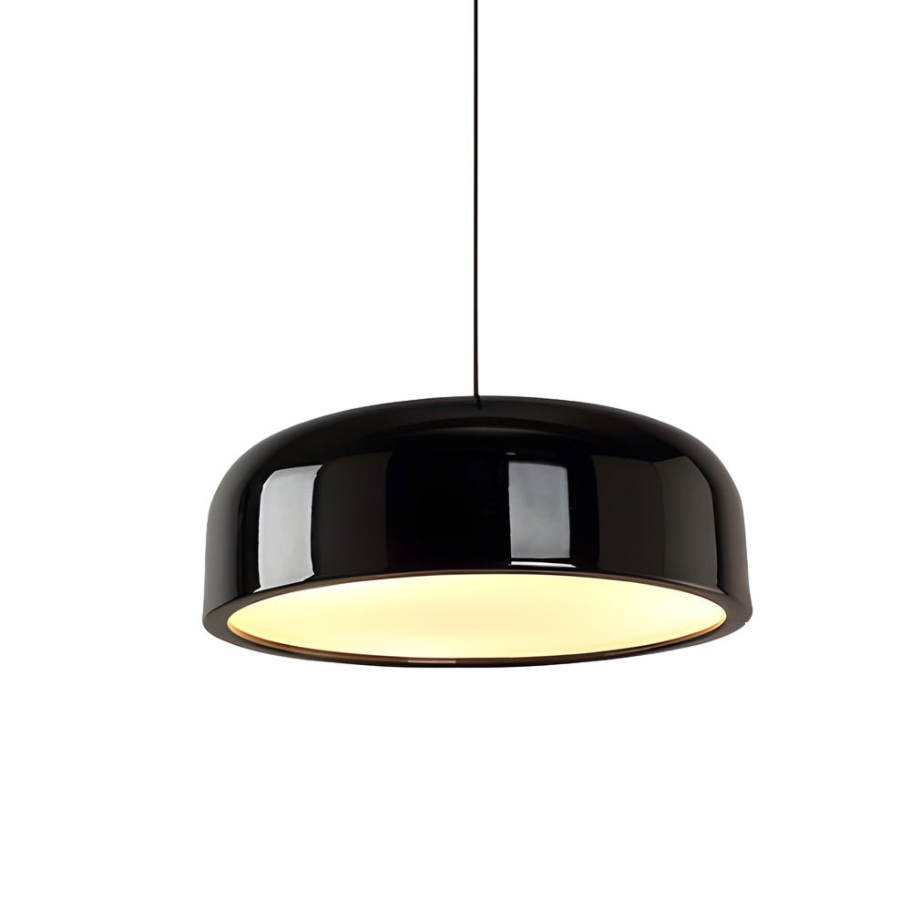 Smithfield Pendant Light - Modern Aluminum Hanging Fixture in Black/White Design