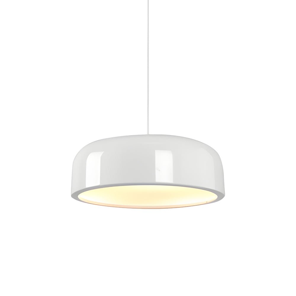 Smithfield Pendant Light - Modern Aluminum Hanging Fixture in Black/White Design