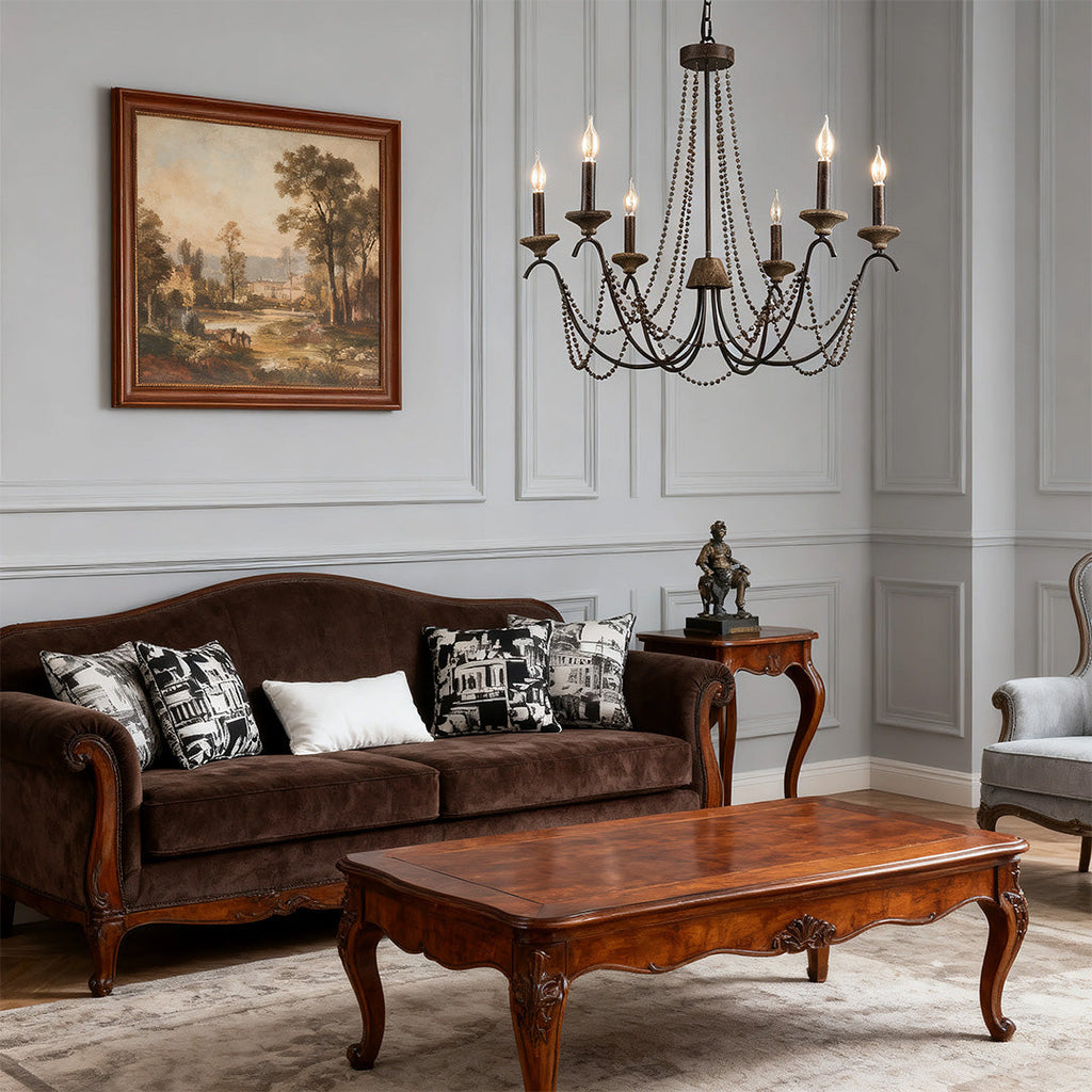 French Chandelier Candelabra Classic Ceiling Light