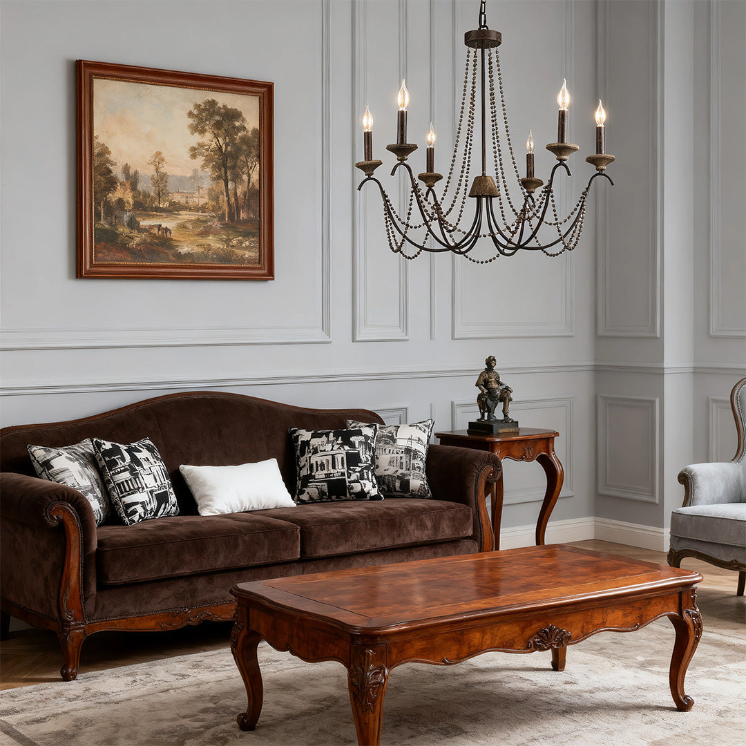 French Chandelier Candelabra Classic Ceiling Light