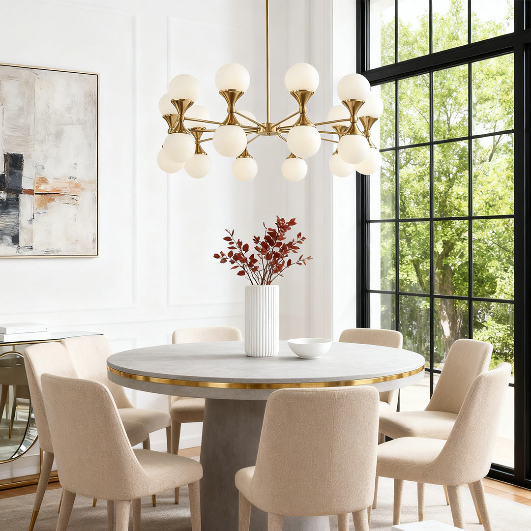 Bubble Glass Chandeliers - Stylish Full Copper Nordic Ceiling Light