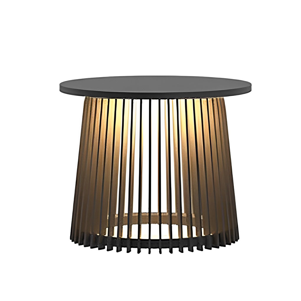 Solar Coffee Table Lamp Waterproof Iron Cage Outdoor Lighting