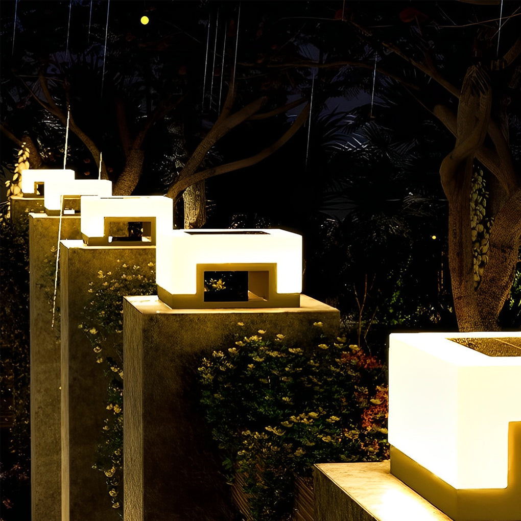 Minimalist Square Waterproof LED Lawn Lights