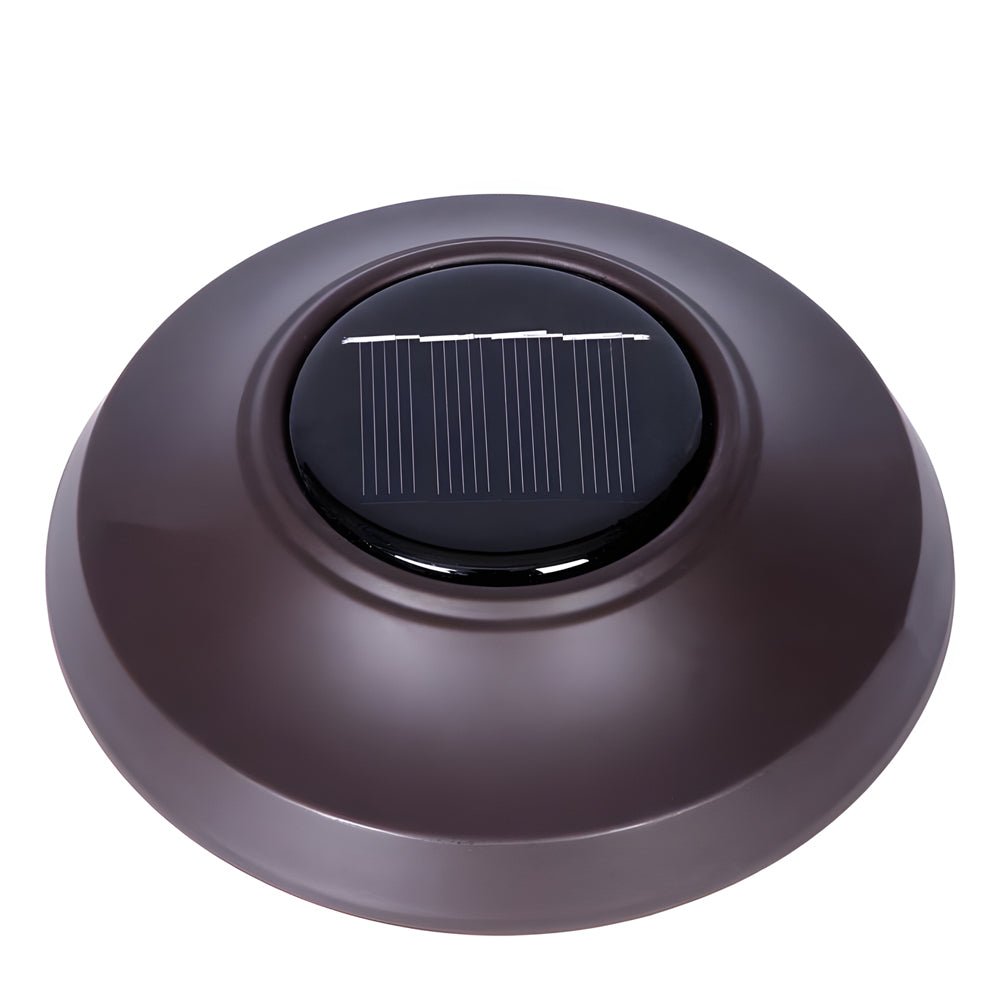 Solar Glass & Metal Stake Lawn Lights - Retro Modern Waterproof LED Garden Lighting