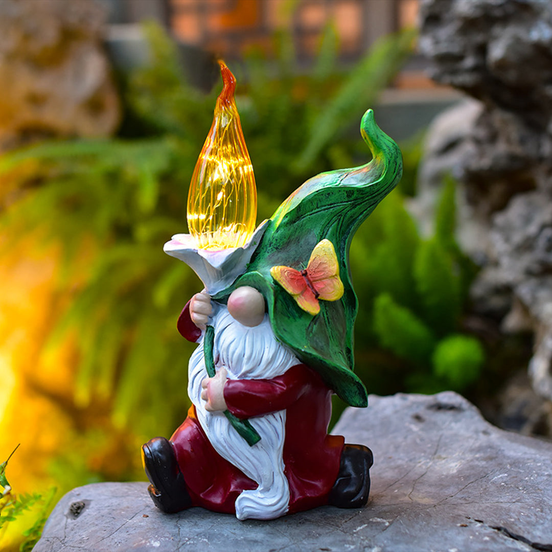 Solar Gnomes Garden Lights Mini Landscape Lamp Welcome Decor