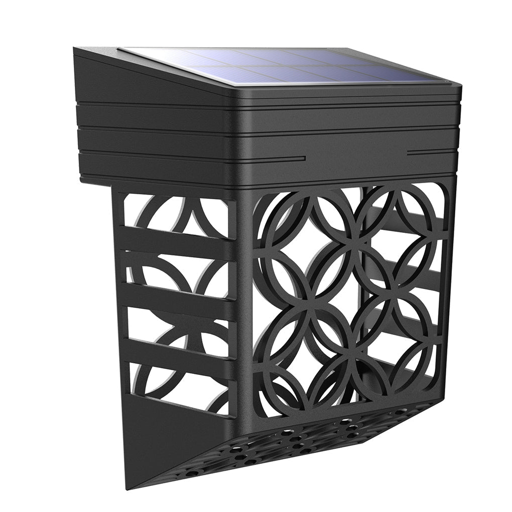Solar Outdoor Wall Sconce - LED Garden Fence Light