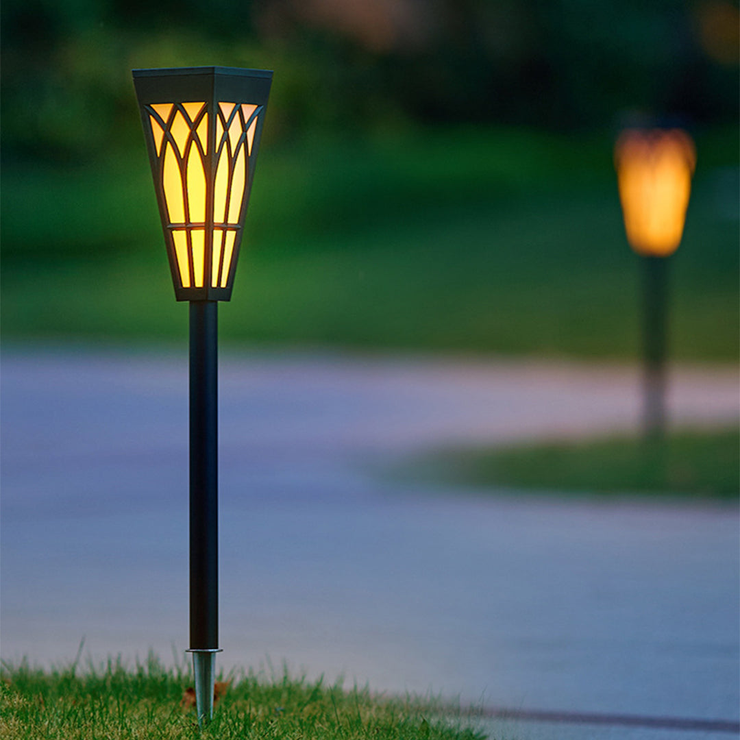 Waterproof Solar LED Lawn Light Post - Decorative Garden & Outdoor Lighting