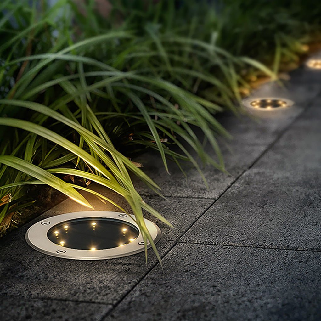 Modern Solar In-Ground Waterproof Garden Lights