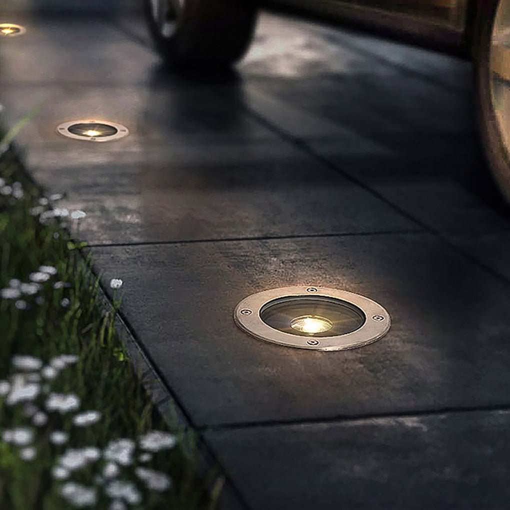 Modern Solar In-Ground Waterproof Garden Lights