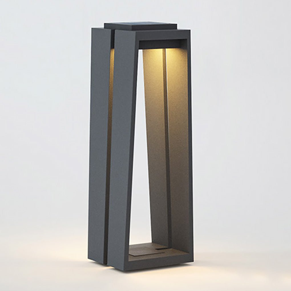 Waterproof Solar Deck Lights - Minimalist Trapezoid LED Lighting