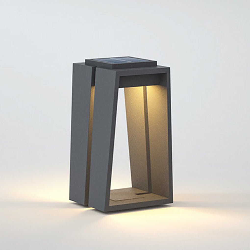 Waterproof Solar Deck Lights - Minimalist Trapezoid LED Lighting