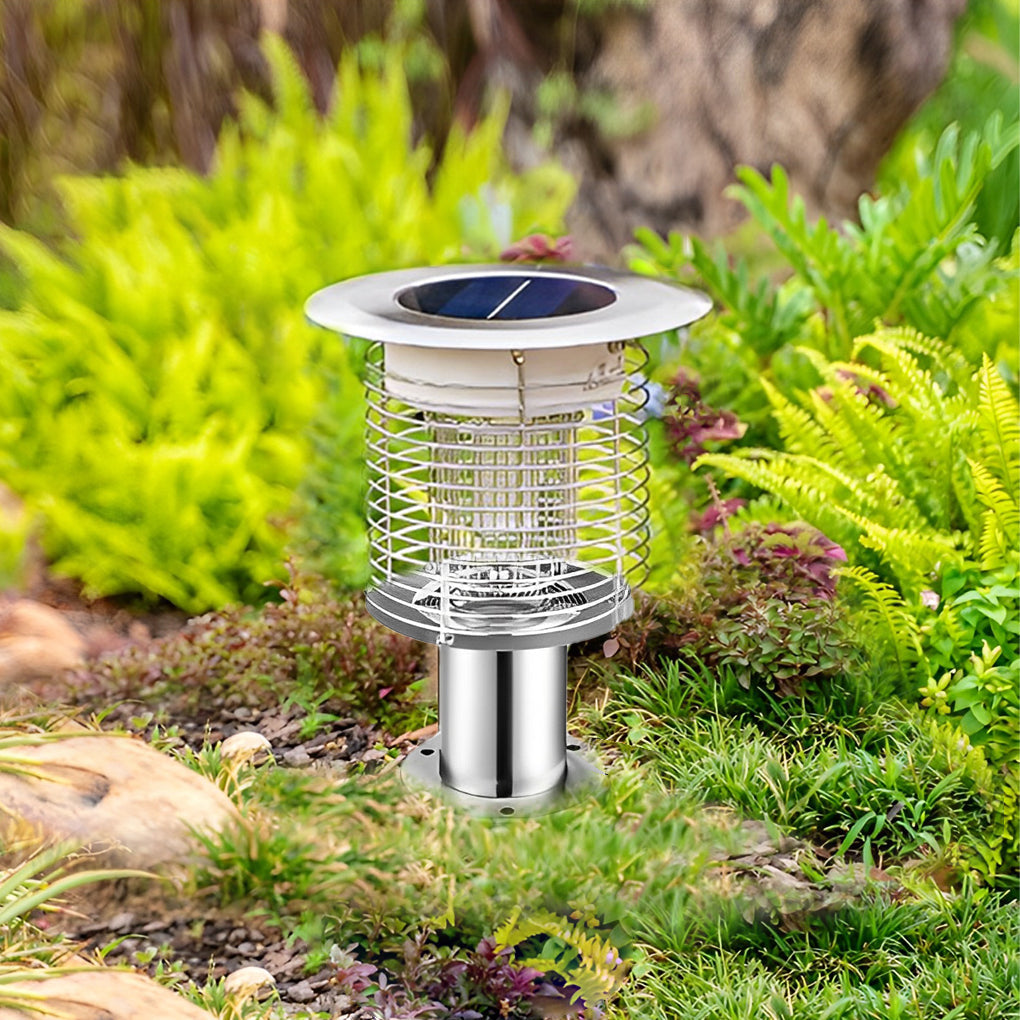 Solar Purple Light Bug Zapper - Garden Mosquito Killer Lamp