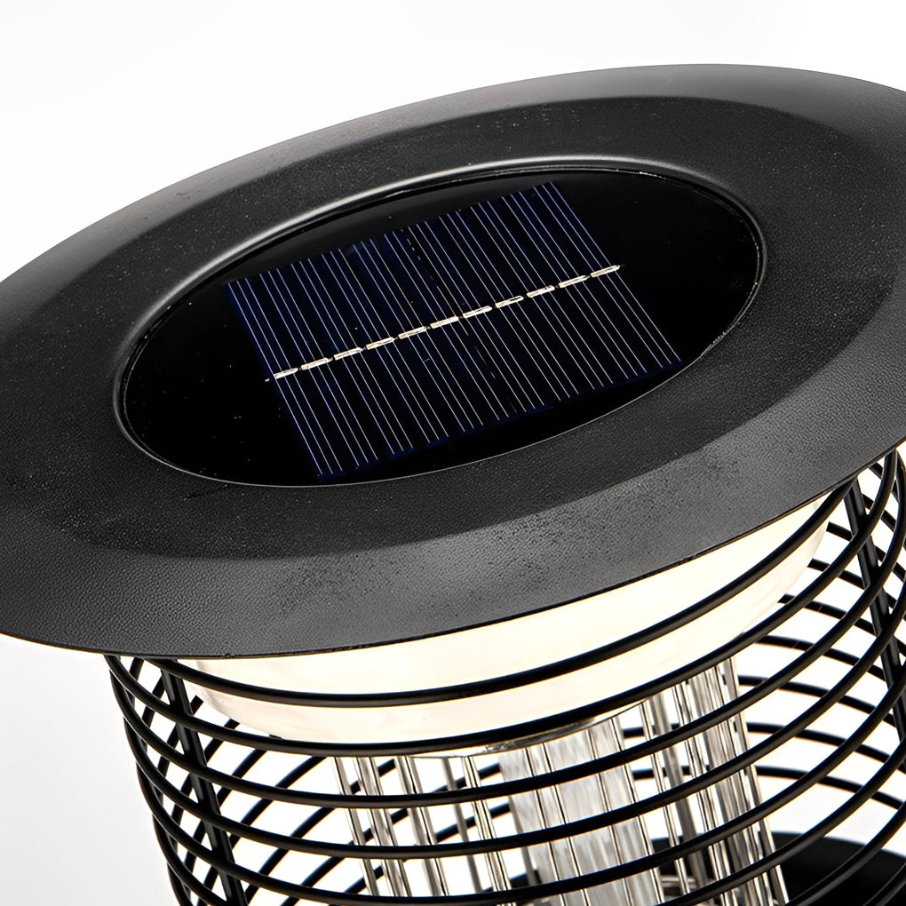 Solar Bug Zapper Garden Lamp - Purple Light Mosquito Killer