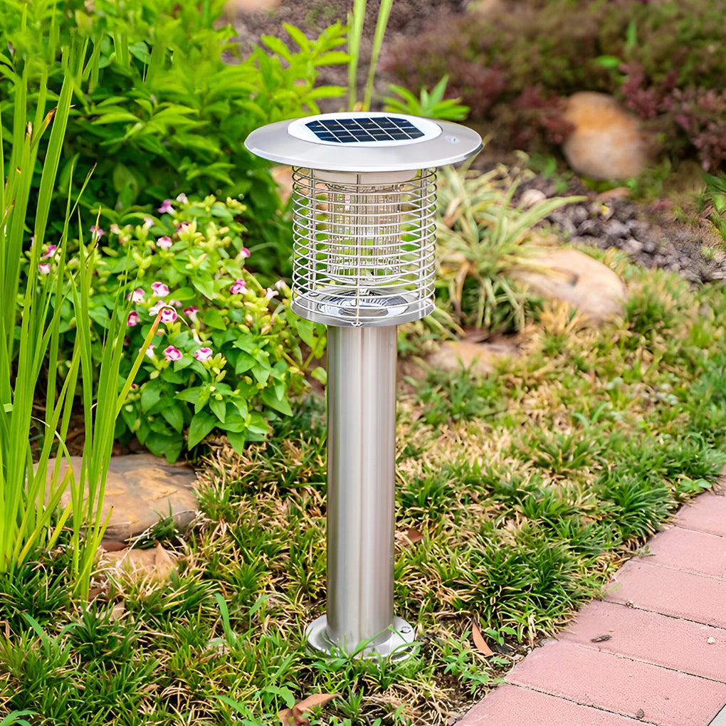 Solar Purple Light Bug Zapper - Garden Mosquito Killer Lamp