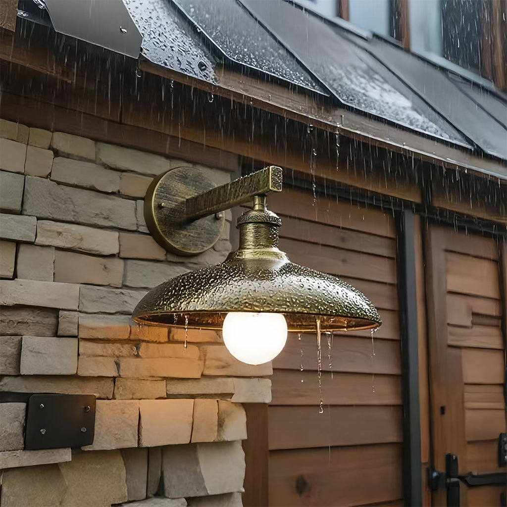Vintage Waterproof LED Outdoor Wall Light - Iron Rustic Lighting
