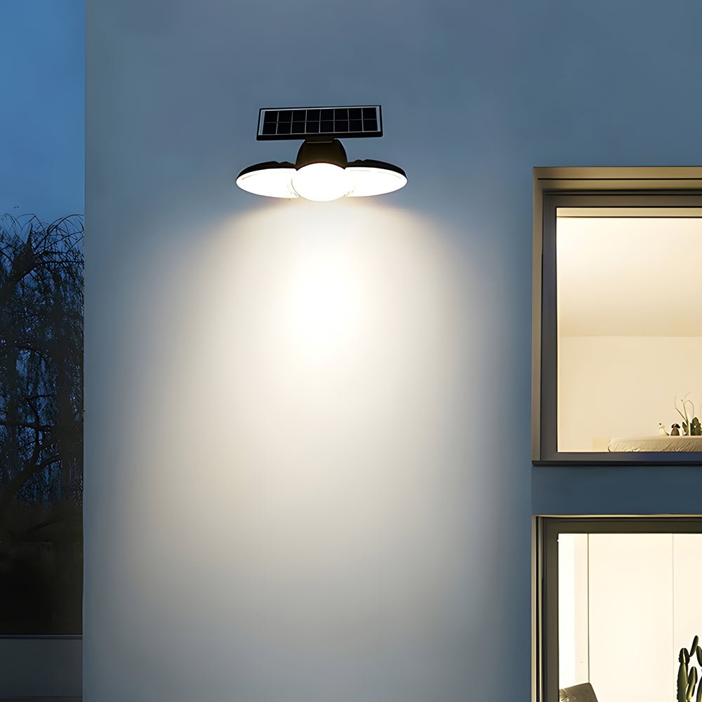 Solar Motion Security Light - 3-Head Outdoor LED Fixture with Sensor