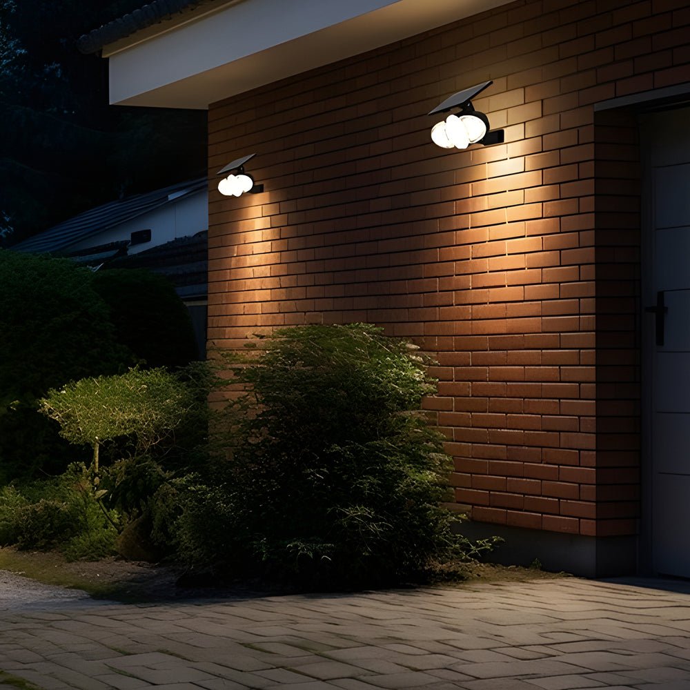 Solar Motion Security Light - 3-Head Outdoor LED Fixture with Sensor