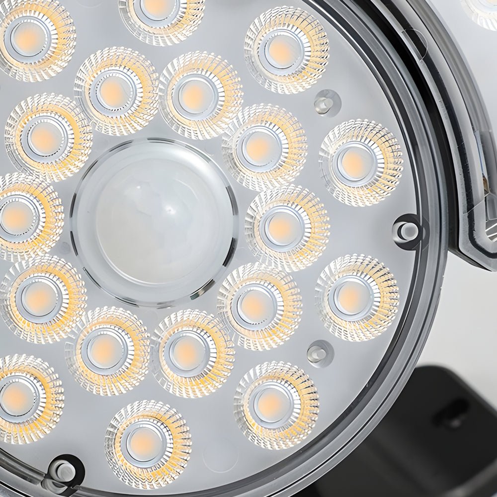 Solar Motion Security Light - 3-Head Outdoor LED Fixture with Sensor