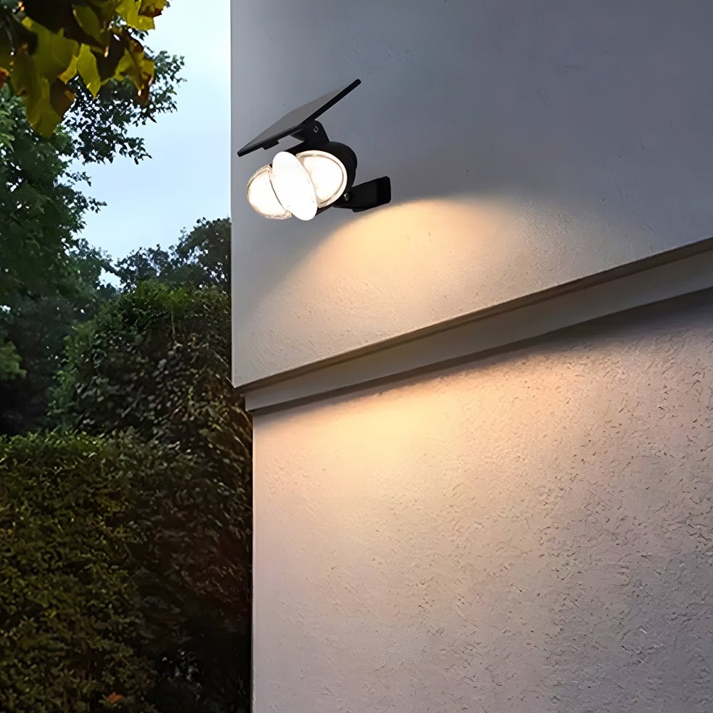 Solar Motion Security Light - 3-Head Outdoor LED Fixture with Sensor