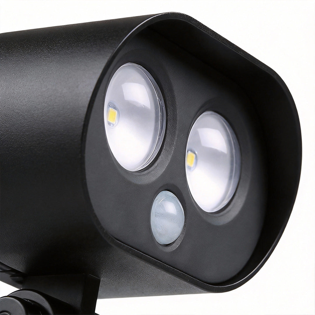 Solar Motion Sensor Wall Light - Adjustable Outdoor Security Lamp