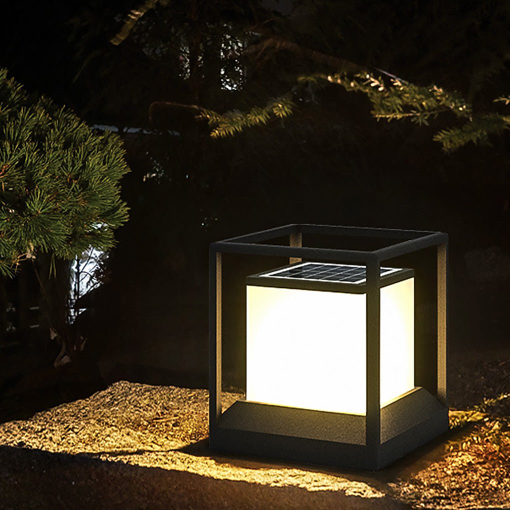 Outdoor Stone Pillar LED Light - Waterproof Landscape Lighting