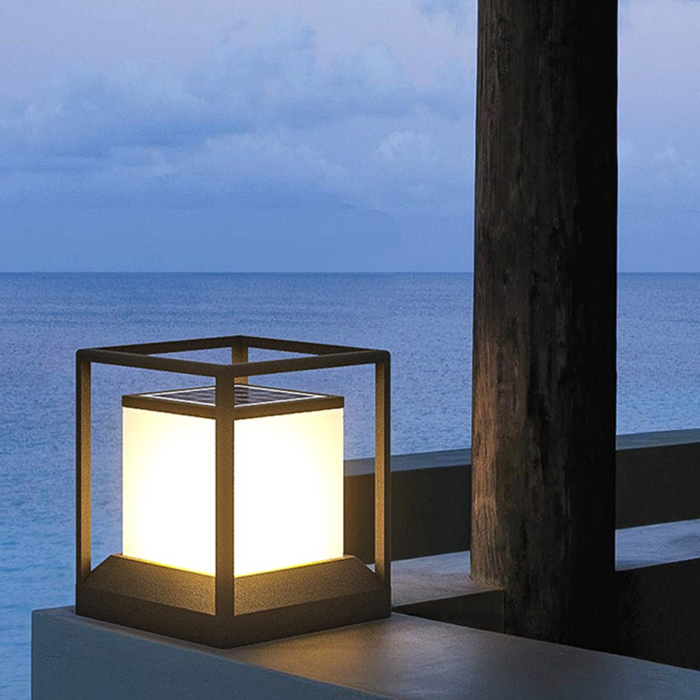 Outdoor Stone Pillar LED Light - Waterproof Landscape Lighting