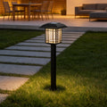 2-PCS Vintage Square Waterproof Solar Outdoor Lawn Lights