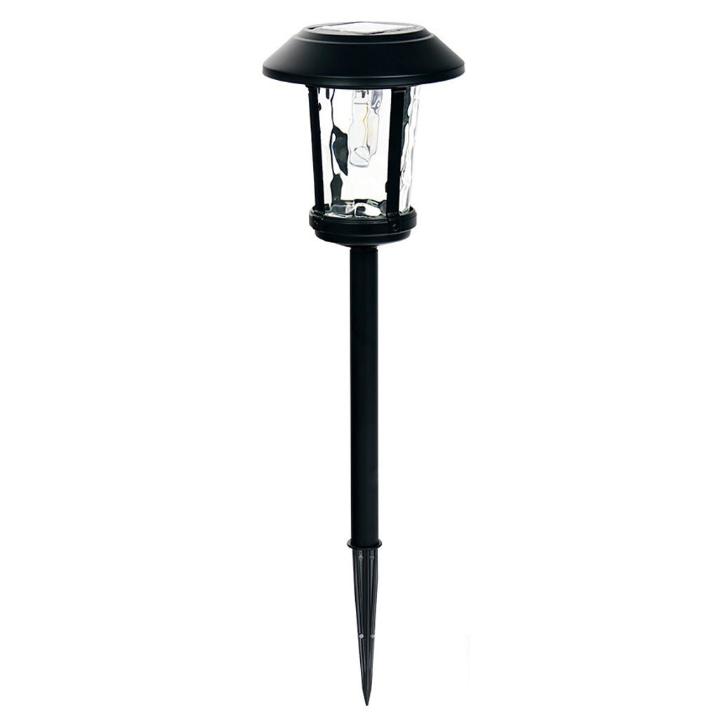 Elegant Solar Post Lights with Water Glass Lens - Outdoor LED Lighting