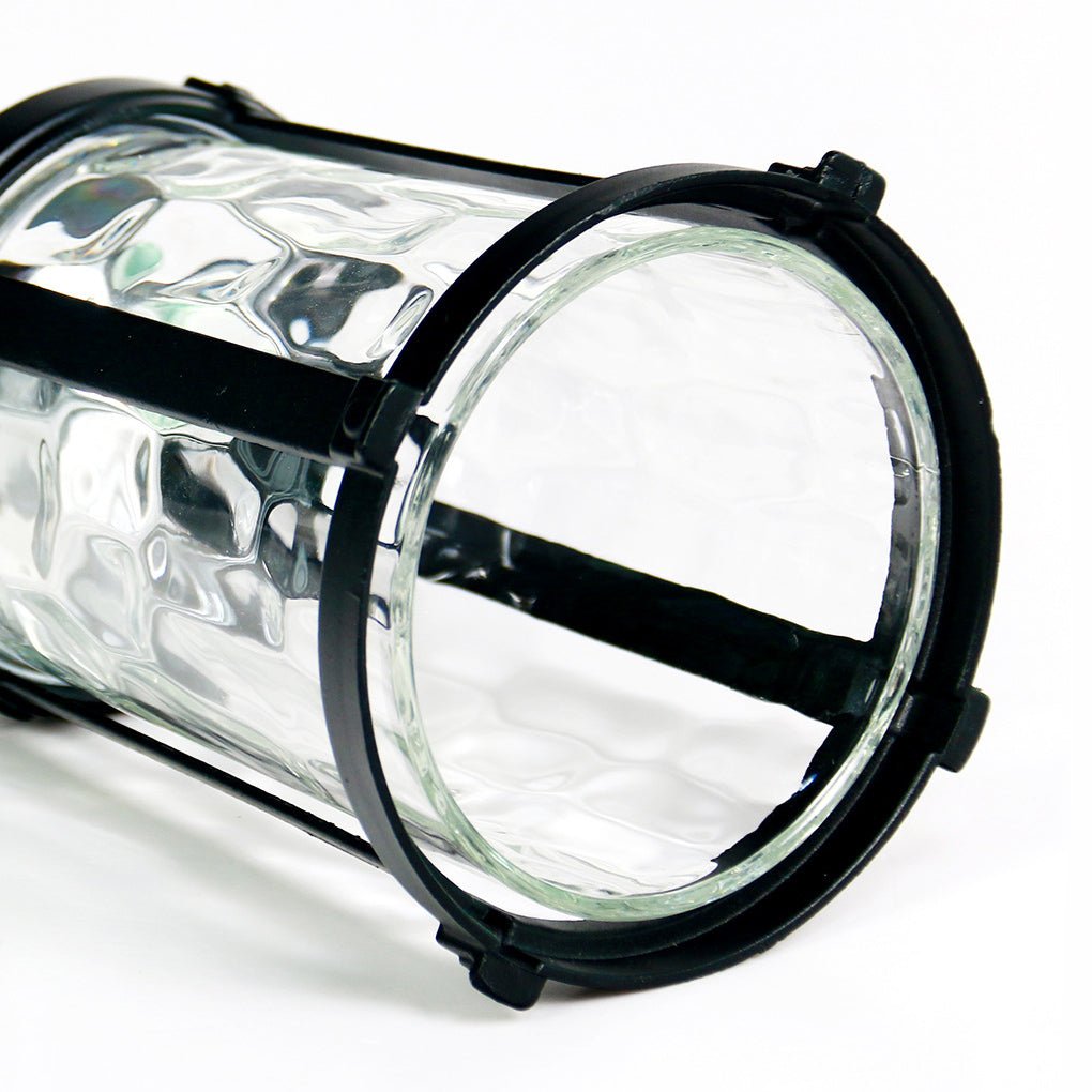 Elegant Solar Post Lights with Water Glass Lens - Outdoor LED Lighting