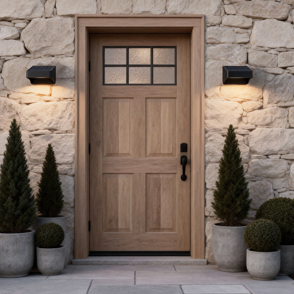 Solar Outdoor Wall Lights – Dusk to Dawn Waterproof Ambient Minimalist Lighting